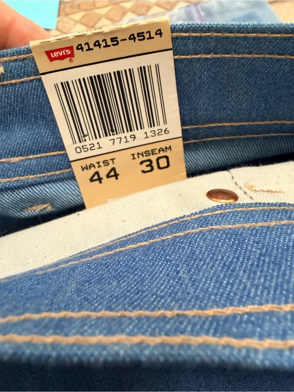 NWT Vintage Levi's Action Jeans Men's Denim Jeans
